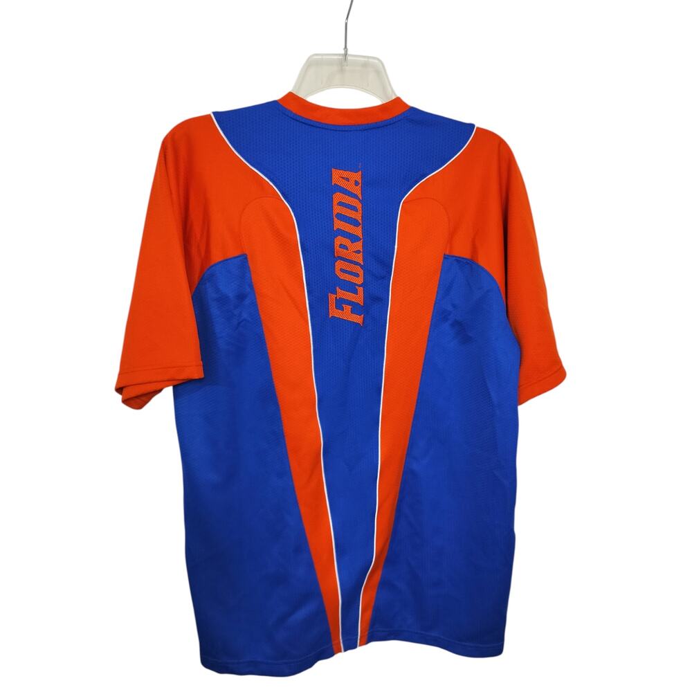 M1185) Y2K Nike Fit Dry UF Florida Gators Orang Blue Central Swoosh Jersey M?
